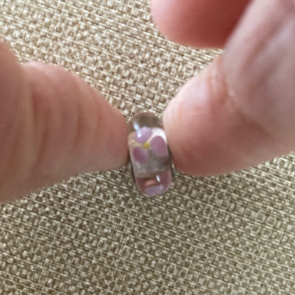 Pandora pink Murano bead